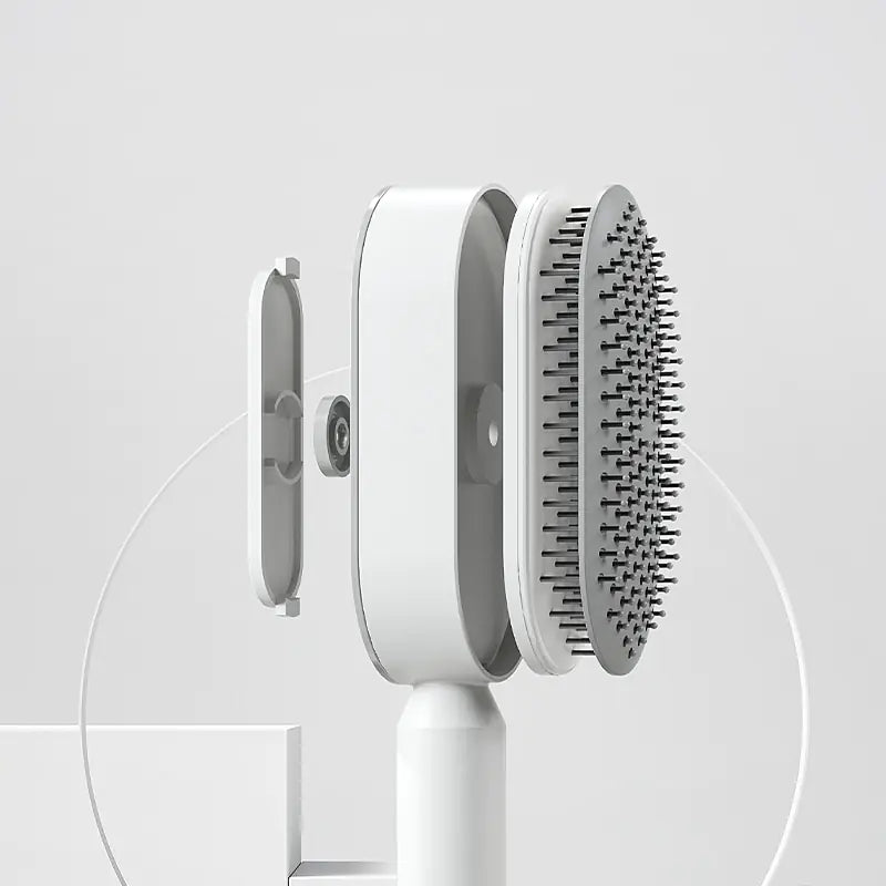 Cepillo para el cabello autolimpiante